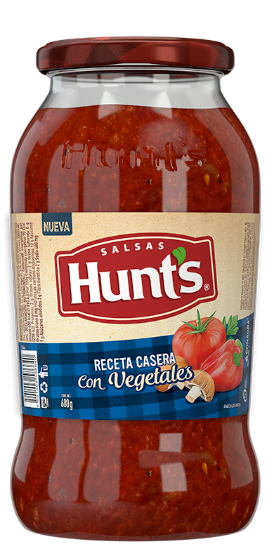 Salsa Hunt’s® Receta Casera con Vegetales